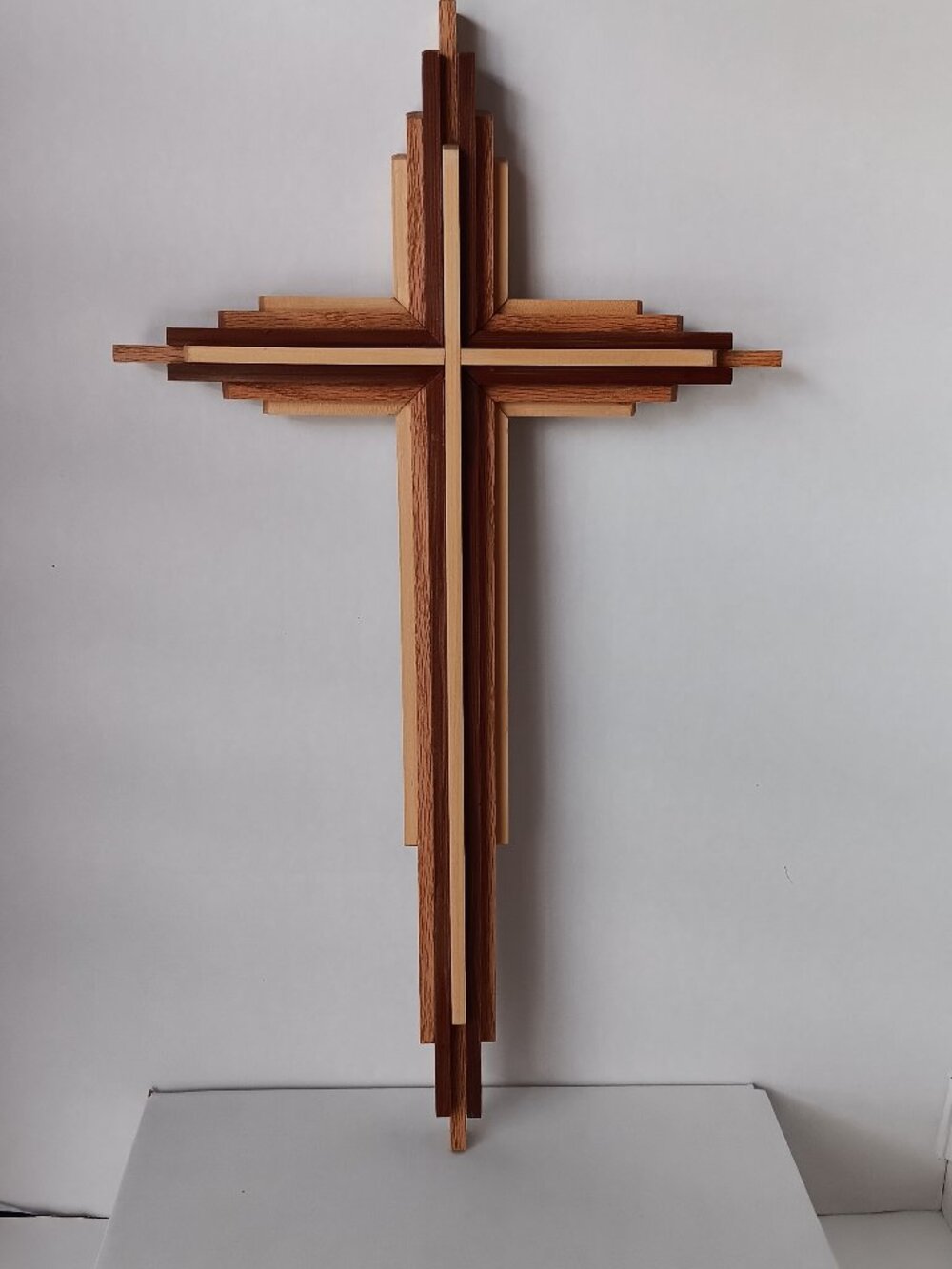 Beautiful Decorative Handmade  20 inch x 11 inch Wooden Cross